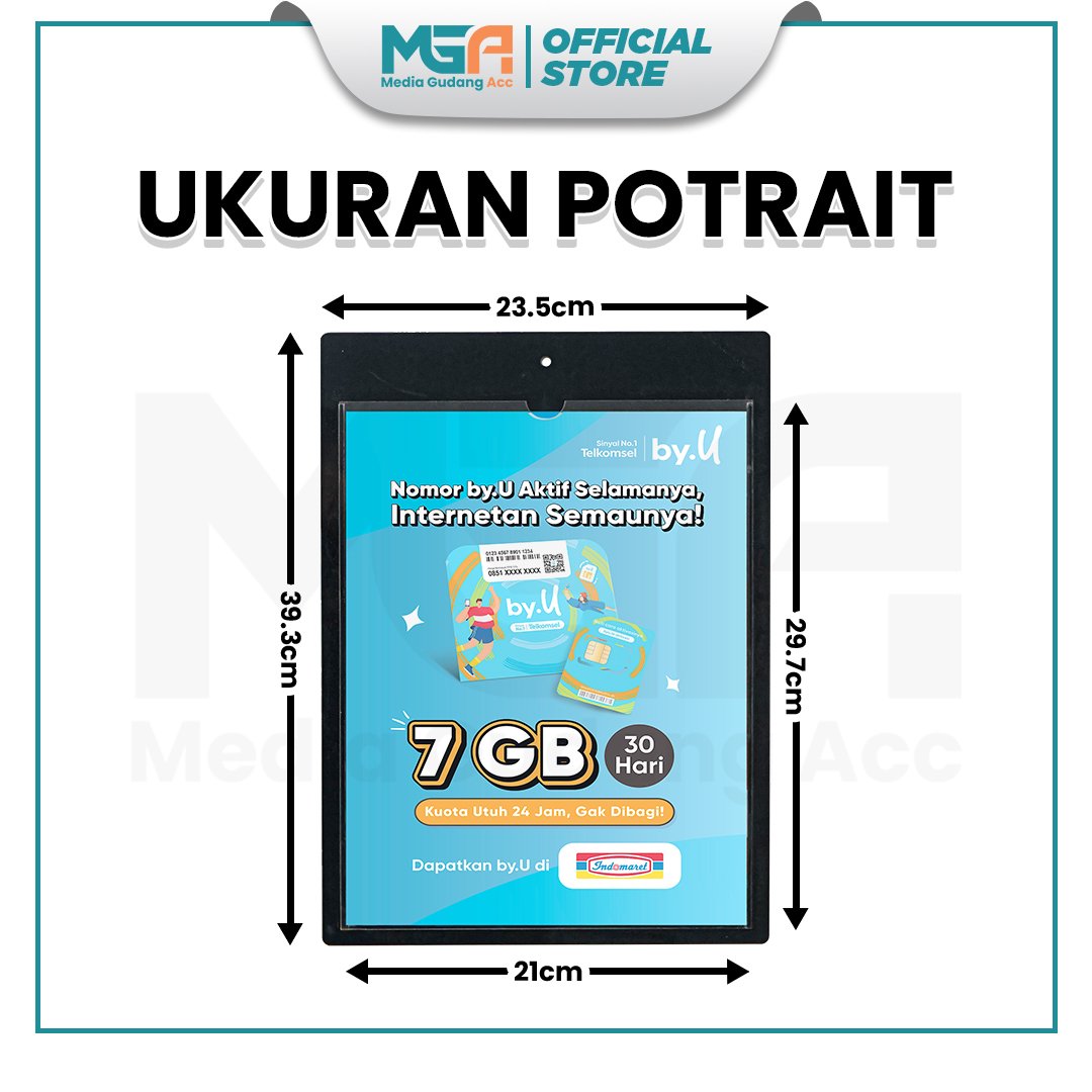 AKRILIK POCKET HITAM A4 - Image 4