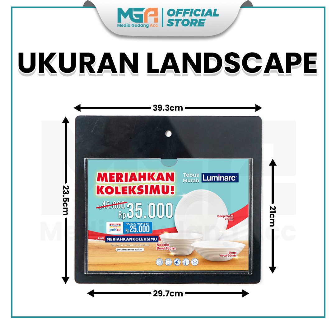 AKRILIK POCKET HITAM A4 - Image 5