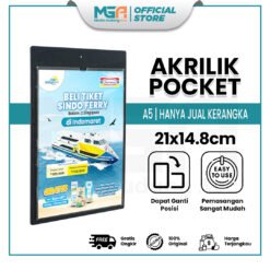 AKRILIK POCKET HITAM A5
