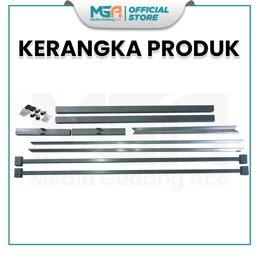 Standing Banner Alumunium 270x200cm | Rangka Spanduk dengan Roda Kokoh untuk Informasi Promosi Event / Booth - Image 4