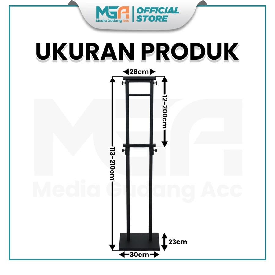 TRIPOD BANNER TYPE TEGAK / STAND BANNER 2 SISI / STANDING BANNER DOUBLE SISI / TIANG PROMOSI IKLAN MODEL TEGAK - Image 3