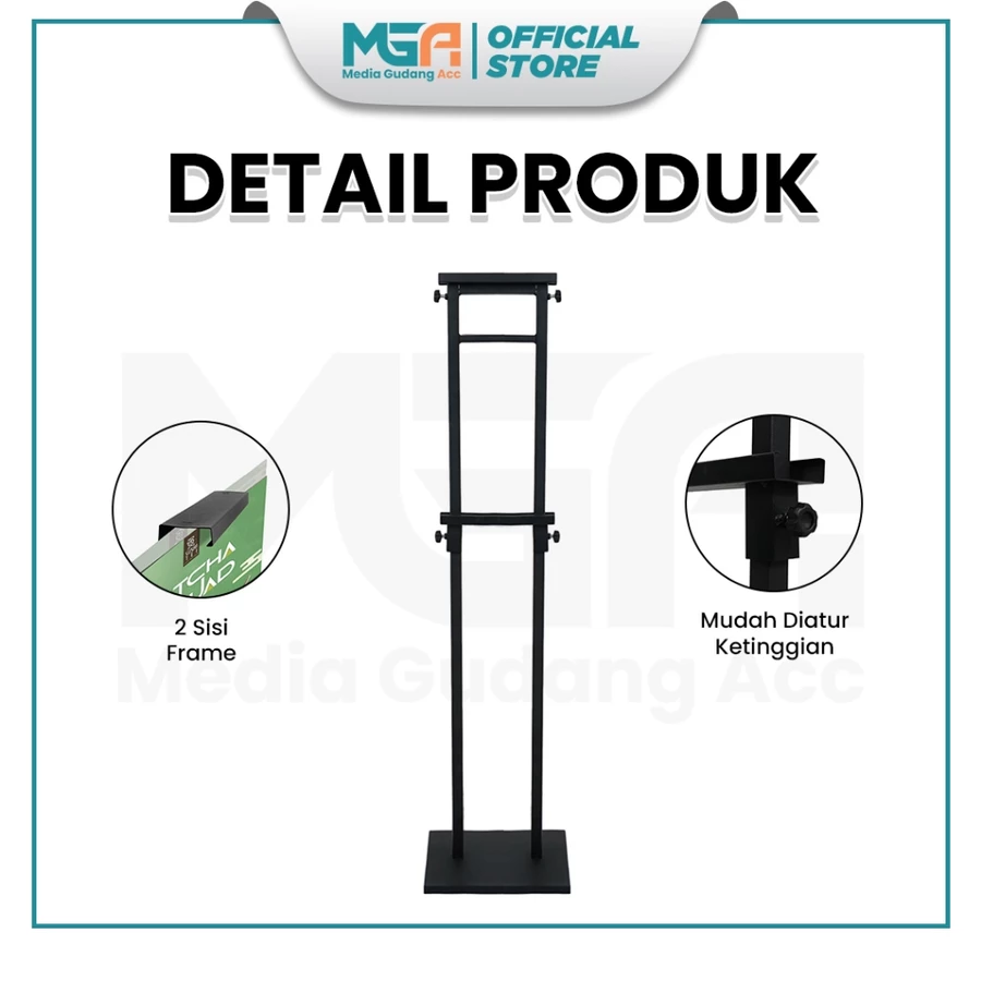 TRIPOD BANNER TYPE TEGAK / STAND BANNER 2 SISI / STANDING BANNER DOUBLE SISI / TIANG PROMOSI IKLAN MODEL TEGAK - Image 4