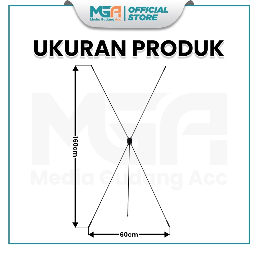 X Banner / Tripod Stand Banner / Rangka Spanduk Standing Poster 60x160 cm - Image 3
