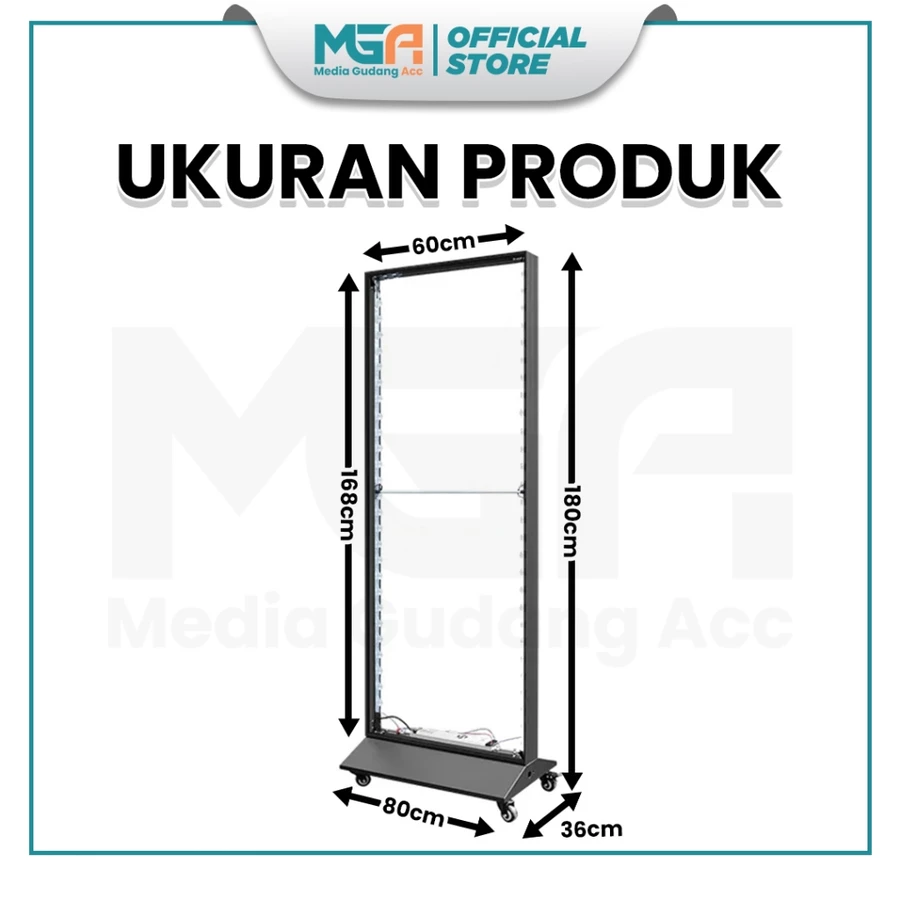 Fabric Light Box LED 80x180cm – Neon Display Iklan Café / Resto / Booth - Image 3