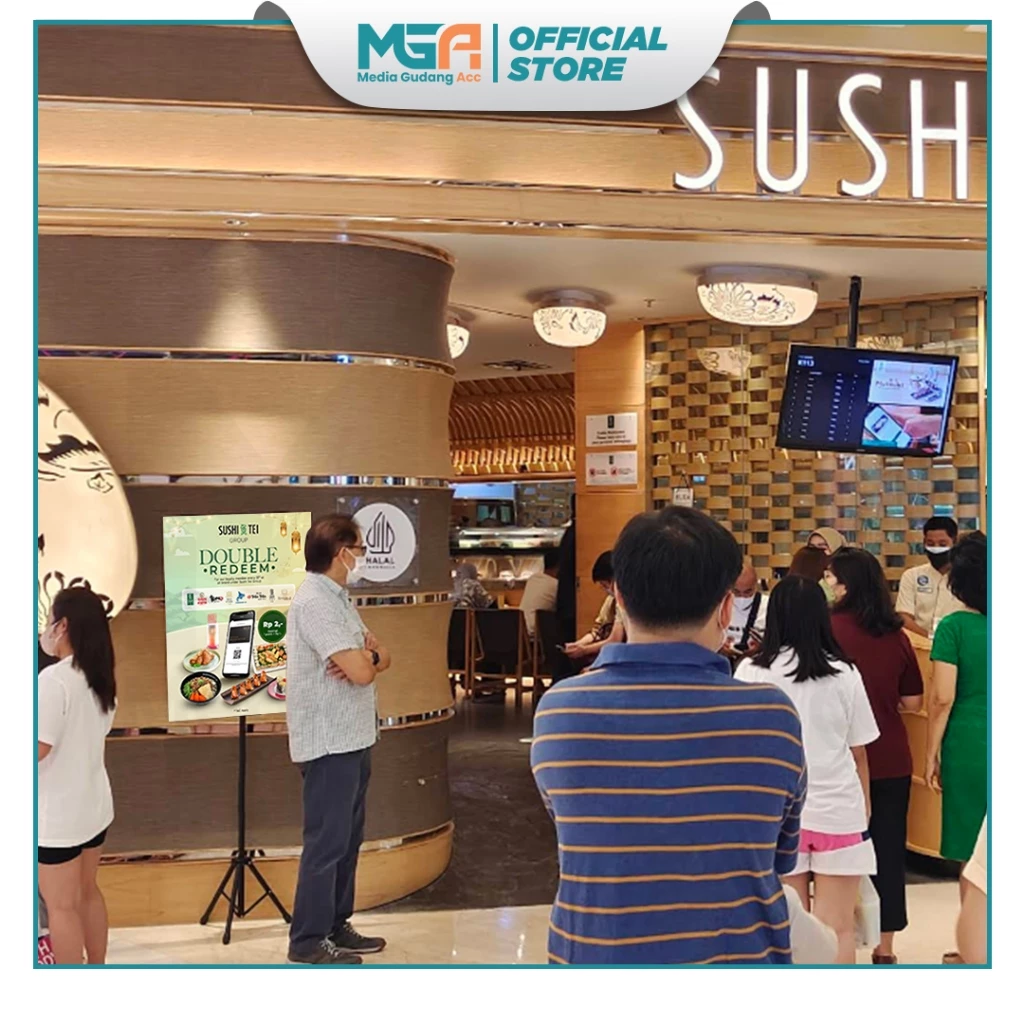 Tripod Banner 2 Sisi / Standing Banner Promosi / Tripod Stand Banner Berdiri / Tiang Banner 2 Sisi / Tripod Standing Frame - Image 7