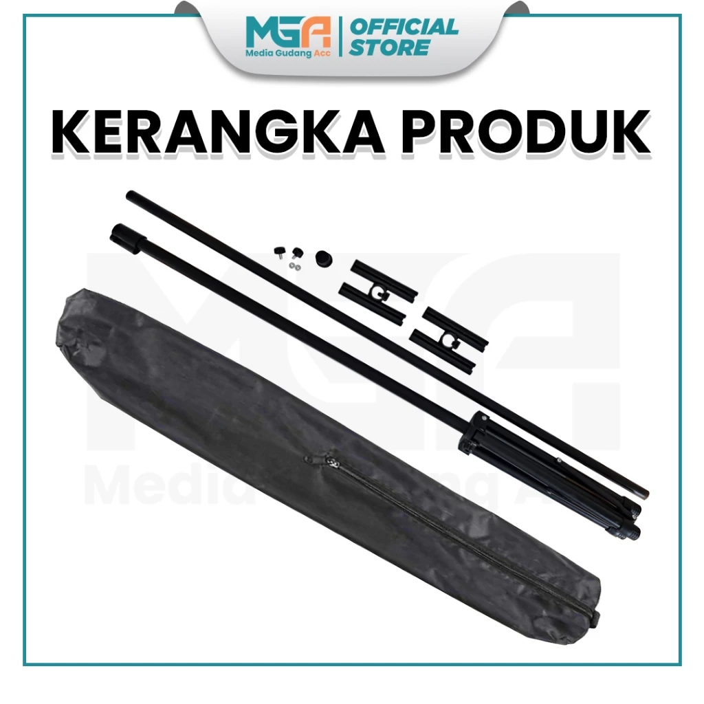 Tripod Banner 2 Sisi / Standing Banner Promosi / Tripod Stand Banner Berdiri / Tiang Banner 2 Sisi / Tripod Standing Frame - Image 4